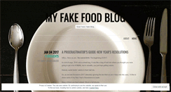 Desktop Screenshot of myfakefoodblog.com
